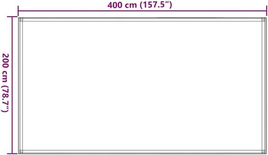 Tent tapijt 200x400 cm - HDPE - ademend - beschermt gras - Thijox — afbeelding 5