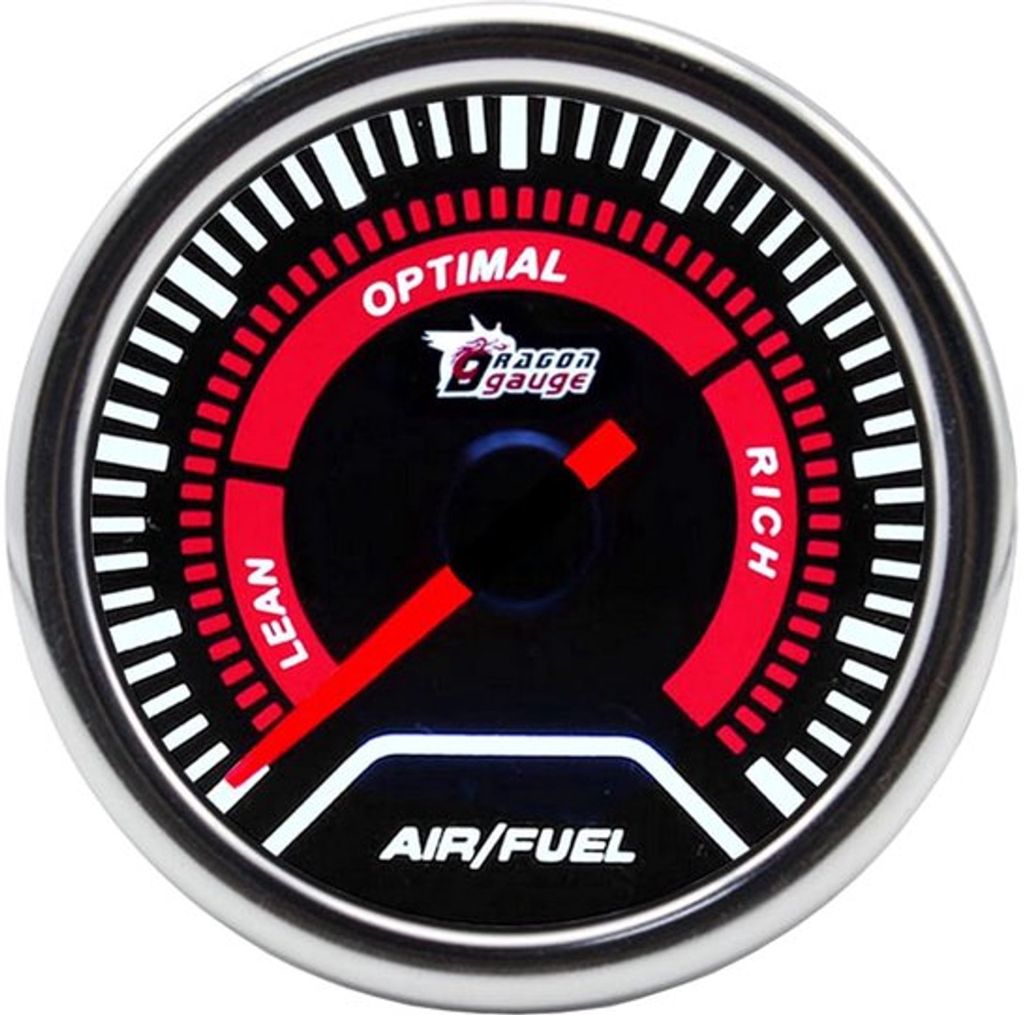 Universele Autoverhoudingsmeter 2 Inch 52mm Luchtbrandstofverhouding Indicator Brandstofindicator Wijzer Meetinstrument Wit Licht Lucht Brandstof Instrumenten