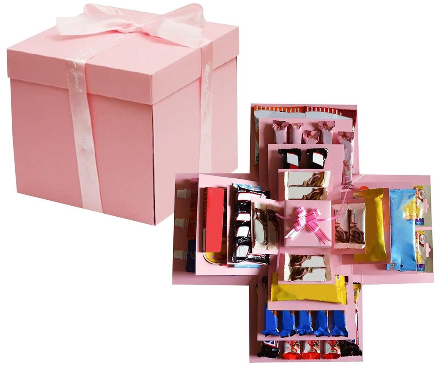 Explosiebox Bruiloft 5-Laags Verrassingsdoos voor Cadeaus