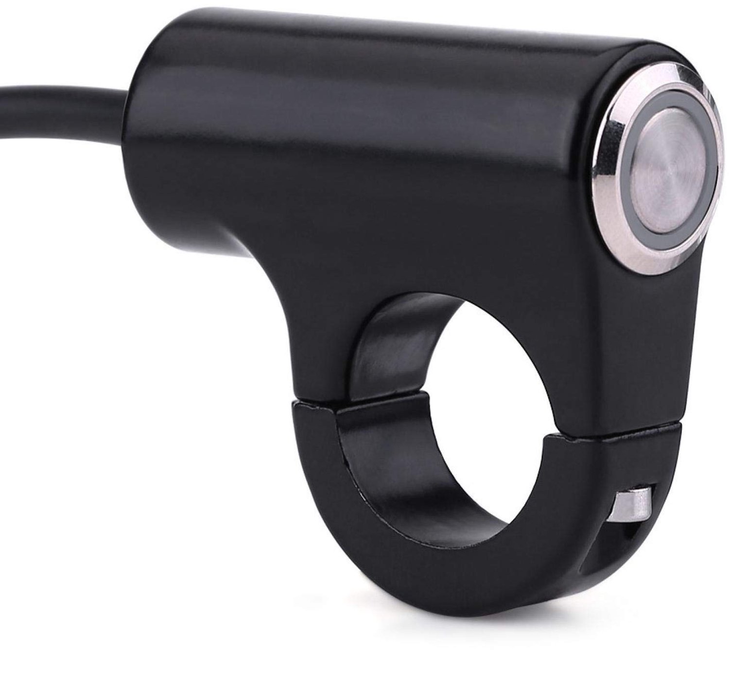 Motorfiets schakelaar - Dip/grootlicht - Aluminiumlegering - Zwart - Klaxon motorfiets - Startknop motorfiets - Geschikt voor motoren - M...