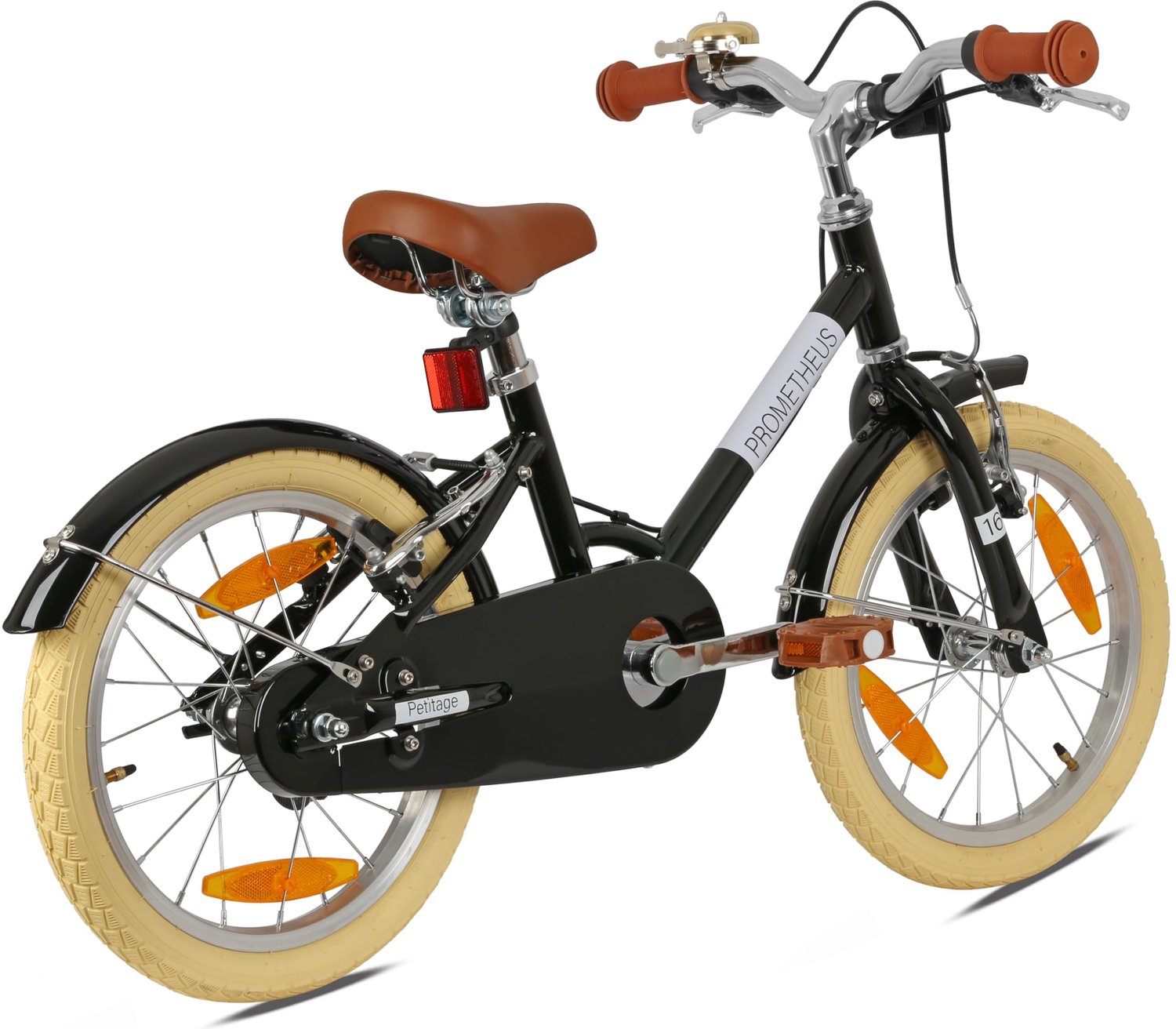 Kinderfiets 16 inch - Retro model - Geschikt voor jongens/meisjes - V-rem/terugtraprem - Veiligheid/comfort - Robuust ontwerp - Fiets
