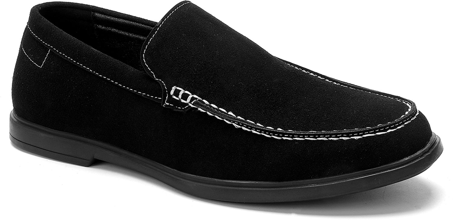 Vinto® Loafers Heren - Instappers - Heren Schoenen - Nette Schoenen - Lichtgewicht - Rubberen Zool - Zwart - Maat 42