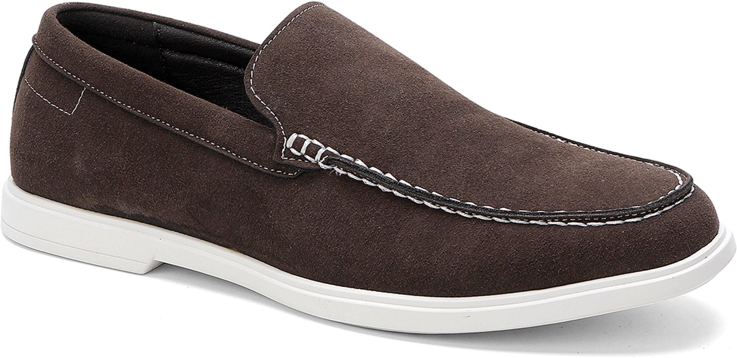 Vinto® Loafers Heren - Instappers - Heren Schoenen - Nette Schoenen - Lichtgewicht - Rubberen Zool - Bruin - Maat 43