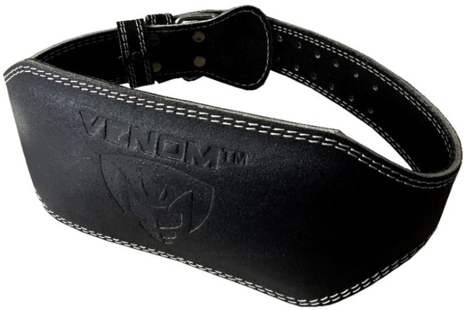 Venom Professionele Lederen Bodybuilding Riem - Maat M