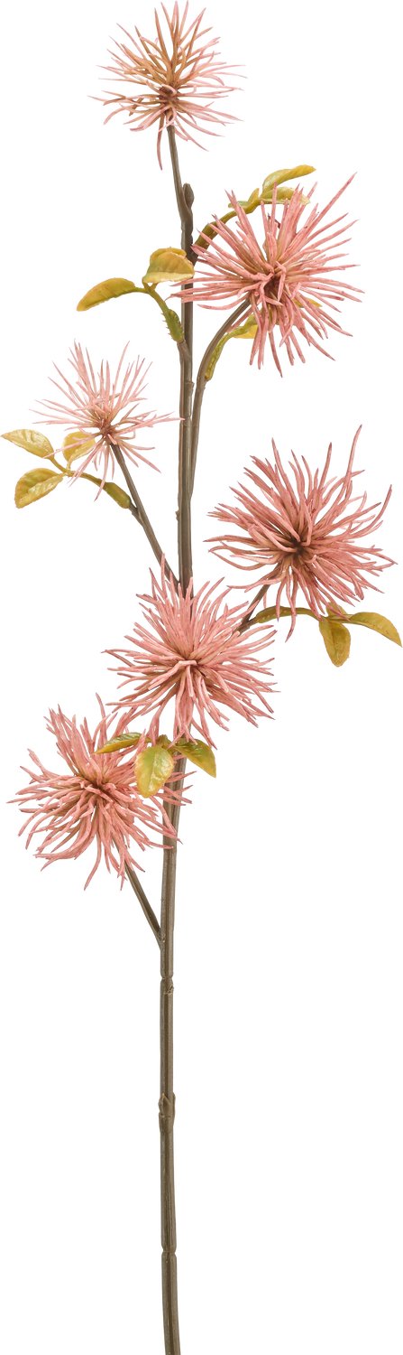 Easyplants | Kunstbloem Xanthium 53 cm oud roze | Zijde | Nepbloemen | roze | Onderhoudsvrij | Kant-en-klaar