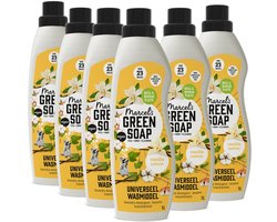 Marcel's Green Soap Universeel Wasmiddel - Vanille & Katoen - 6 x 1L - 138 wasbeurten