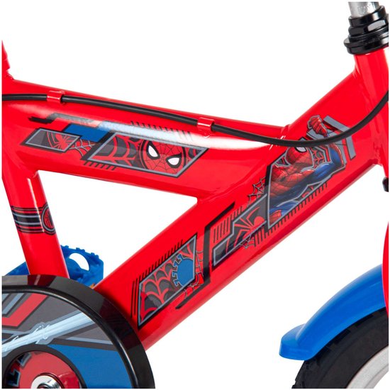 Spider-Man Kinderfiets - Jongens - 16 inch - Rood - Twee handremmen — afbeelding 5