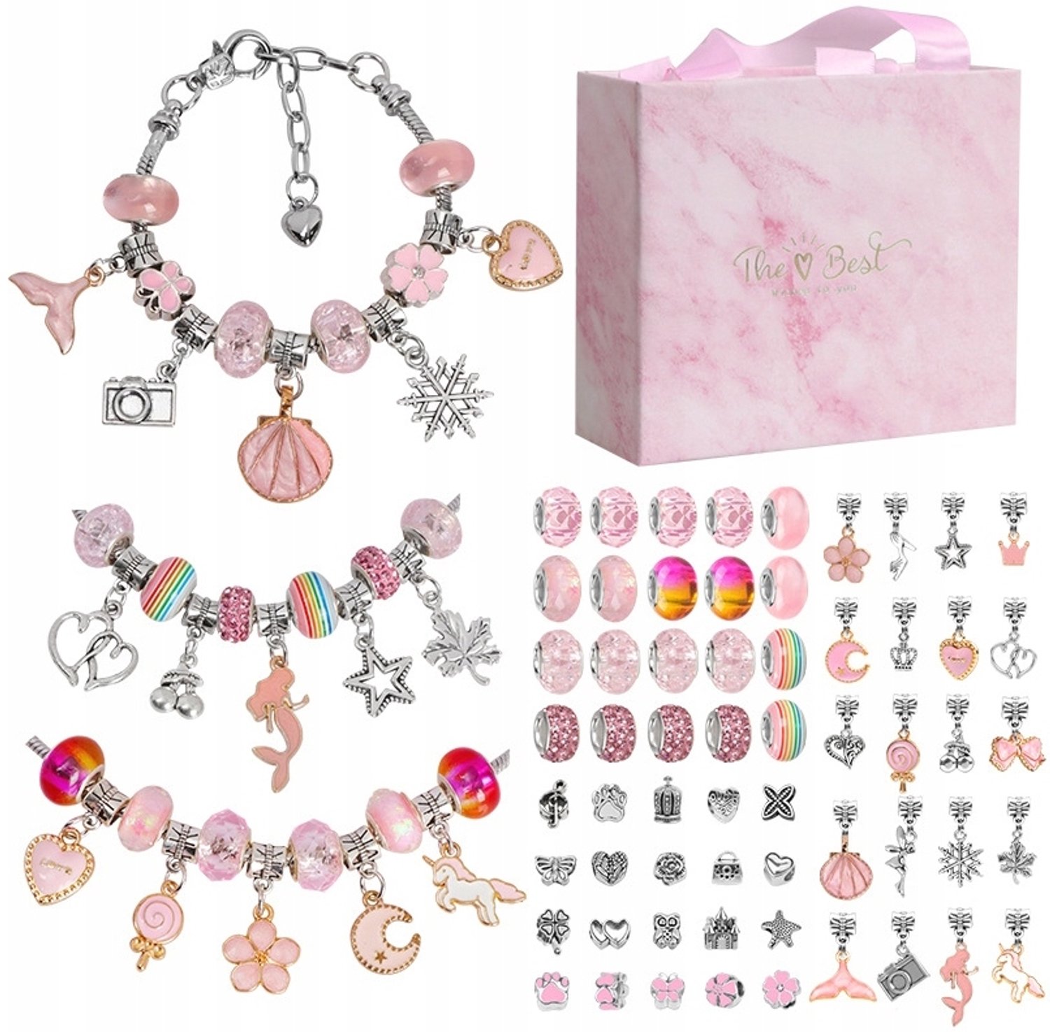 Creatieve DIY Sieraden Maakset voor Kinderen - Roze Armbanden