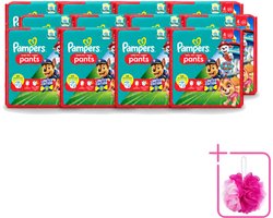 12 x Pampers – Luierbroekjes – Baby Dry Pants Paw Patrol Maat 4 – 25 Luiers - Bulkverpakking - Baby luier - Douchemop - Luierbroek