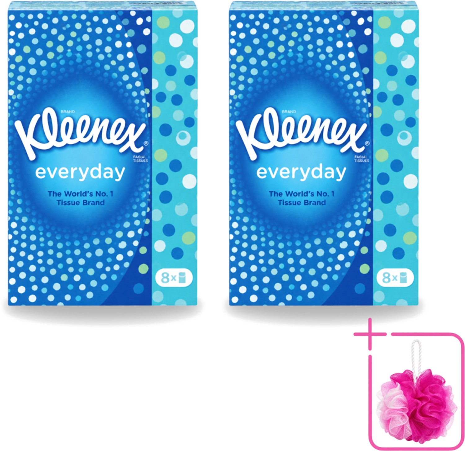 2 x Kleenex - Zakdoekjes - Everyday - 8 Pakjes Zakdoekjes - Bulkverpakking - Zakdoekjes - Schoonmaak