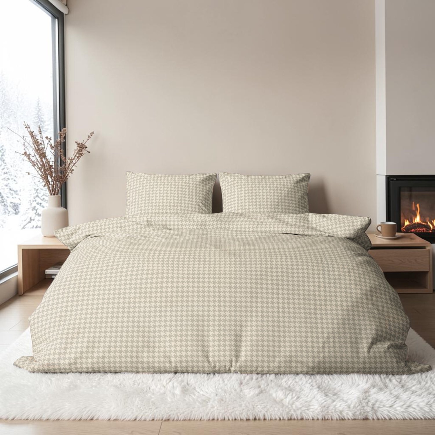 Dekbedovertrek Flanel - Winter - 240 x 220 cm - Lits-Jumeaux - PIEDDEPOULES