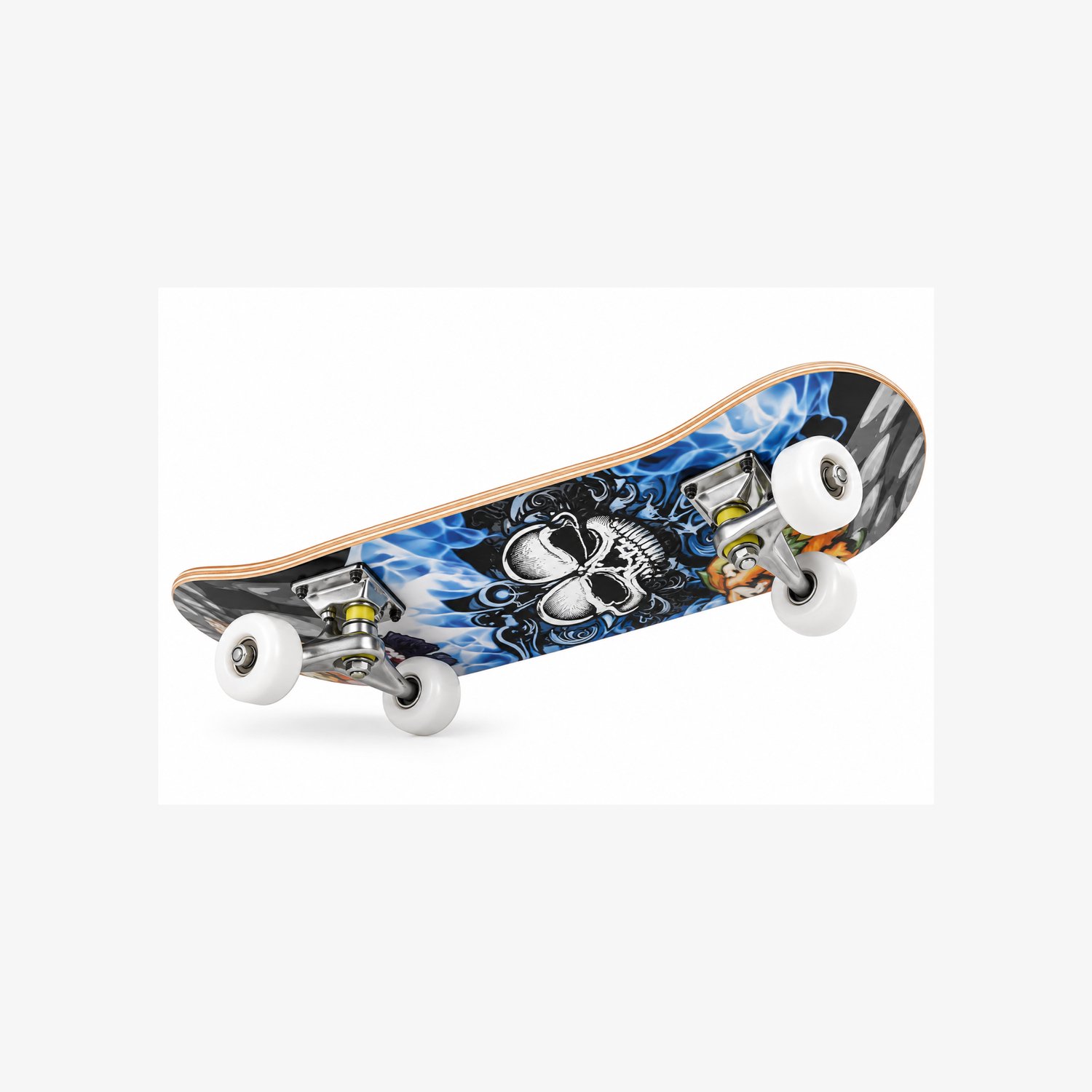 Noventra Skateboard – Complete Skateboard voor Kinderen en Volwassenen – Beginners Skateboard – 7-Laags Esdoornhout – ABEC-7 Lagers – 85A PU Wielen Zwart