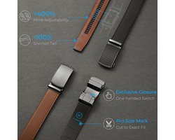 CHAOREN Heren Riem, 35mm Leren Riem met Automatische Gesp - ShopVlot