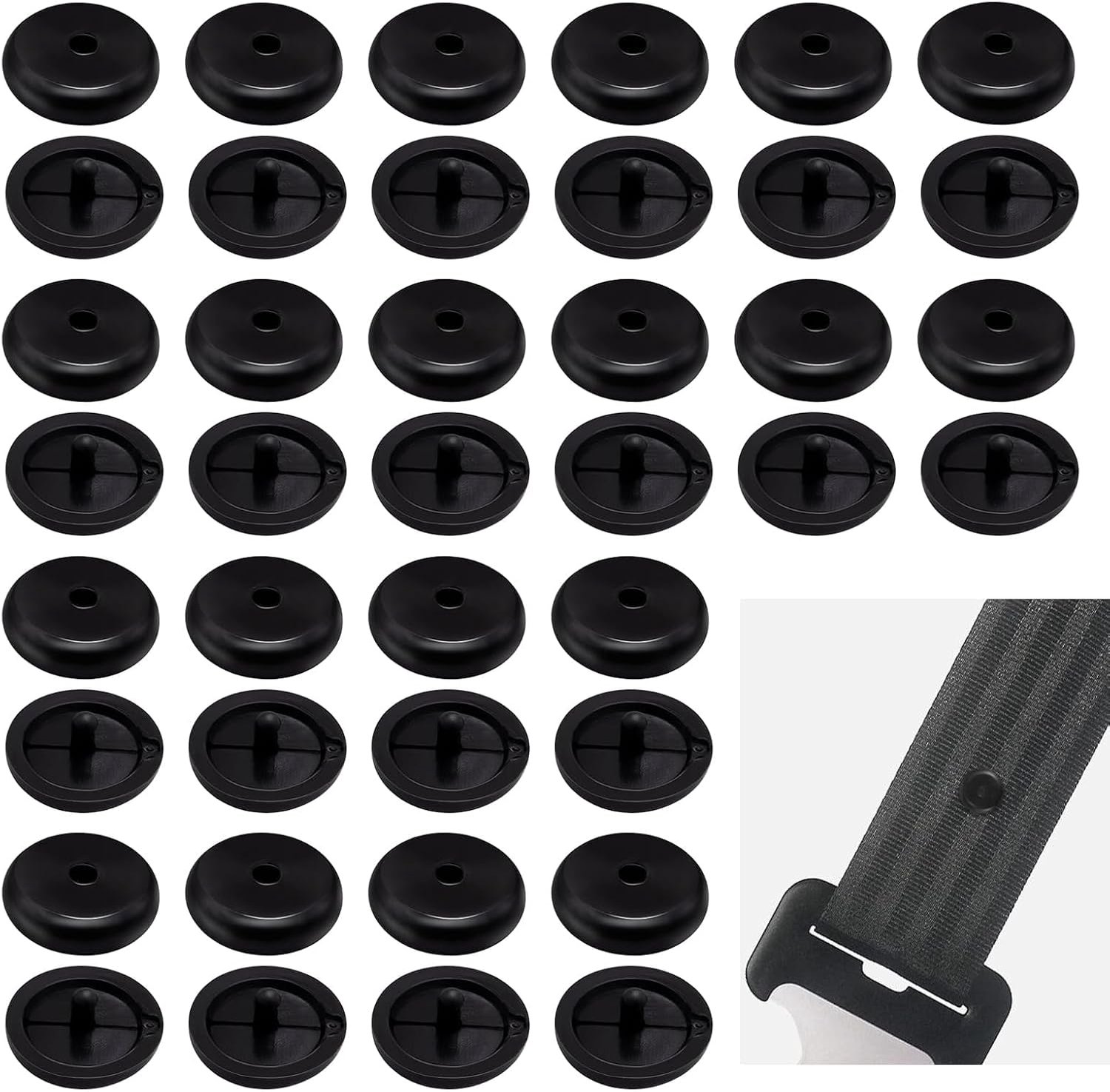 20 paar universele veiligheidsgordelstoppers, veiligheidsgordelstoppers van kunststof, robuust en duurzaam - ShopVlot