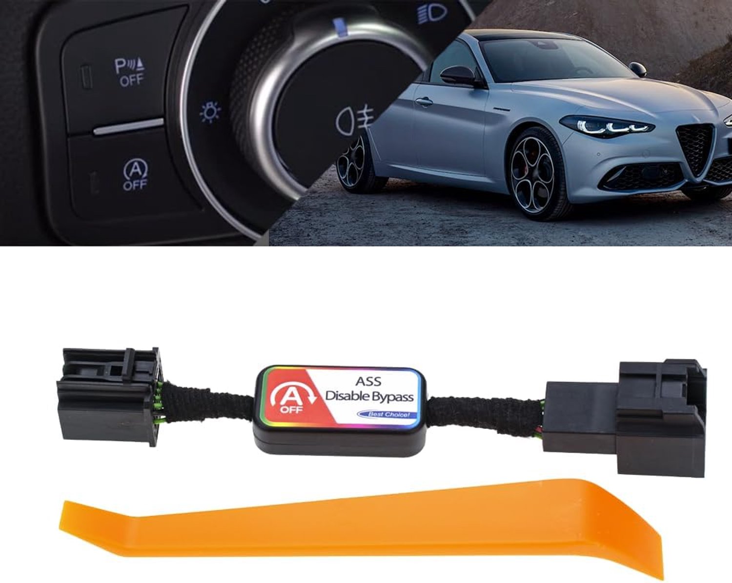 Auto Start Stop Deactivator - Compatibel met Alfa Romeo Giulia/Stelvio 2016-2024 - Eenvoudig te installeren - ShopVlot