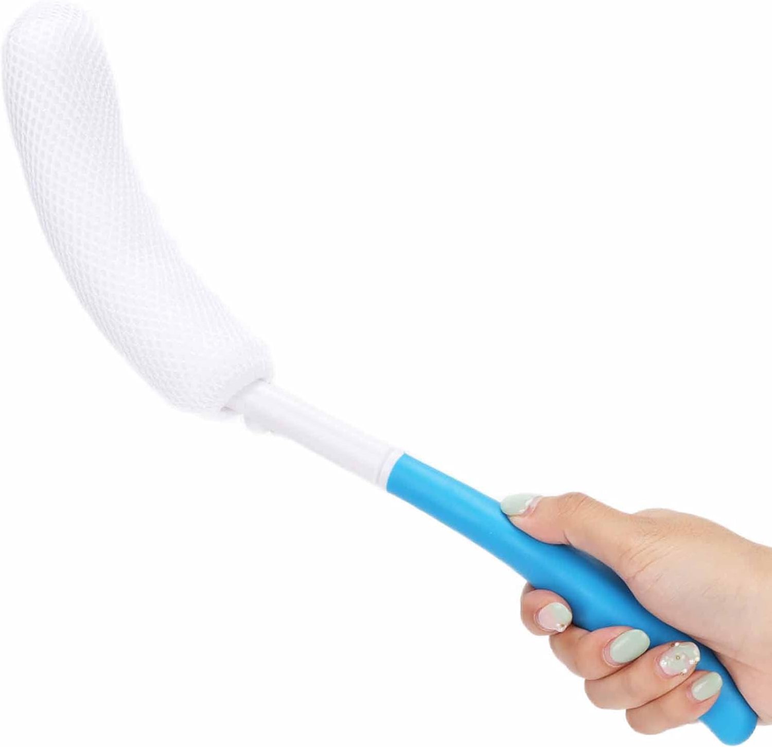 Long Bath Brush, Curved Handle Soft Sponge Cleaning Of The Body Exfoliating Shower Brush Back Scrubber Body Exfoliator - ShopVlot