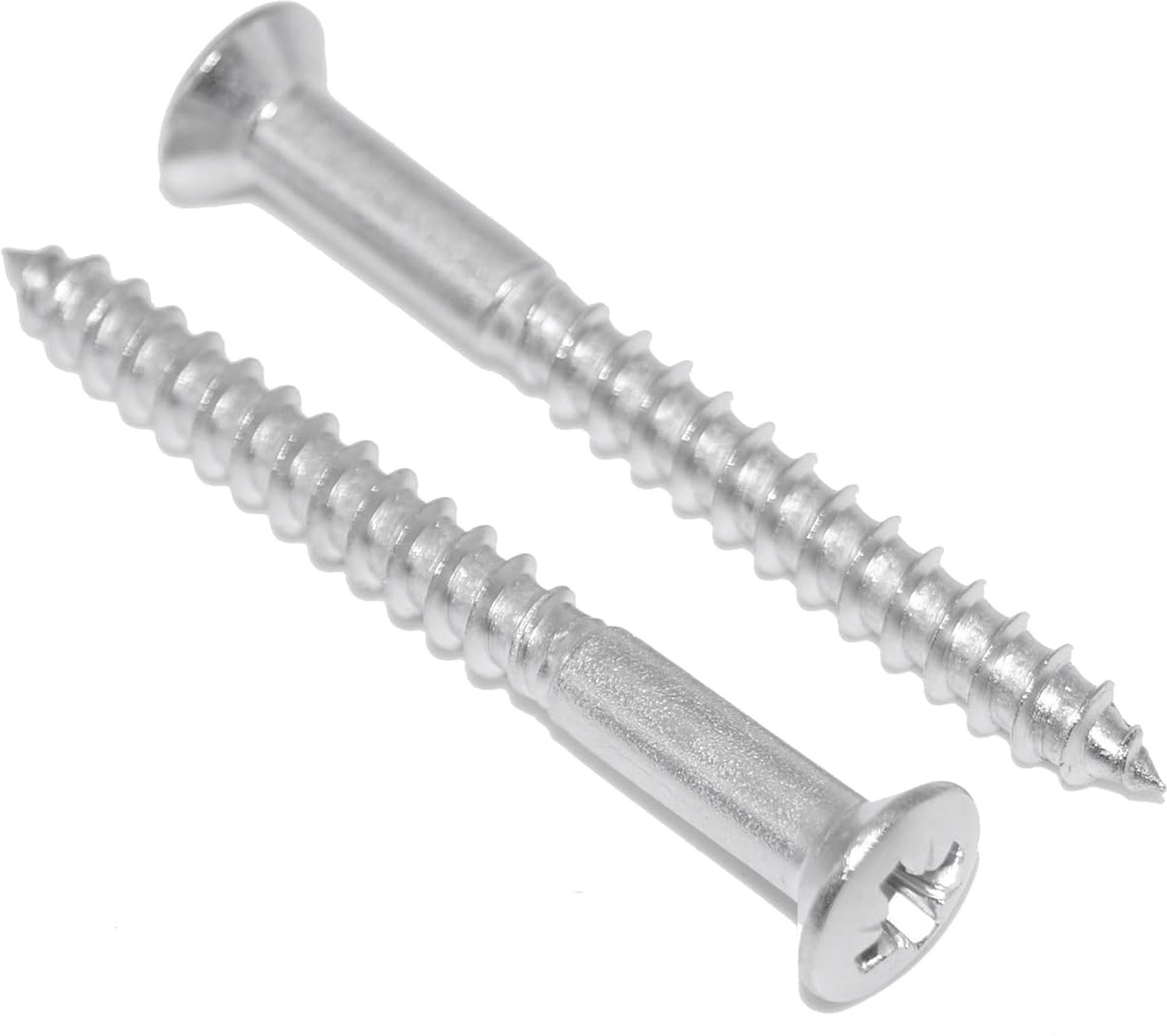 Wooden Screws, 4 x 45 20 Pieces, Stainless Steel A2 / V2A Lens Countersunk Wood Screws with Phillips Head, Countersunk - ShopVlot
