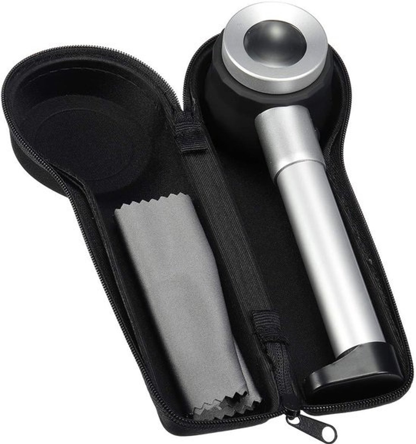 MJJEsports Hand Held 45x Magnifier Magnifier Loupe with Scale 3 Lamps for Jewelry