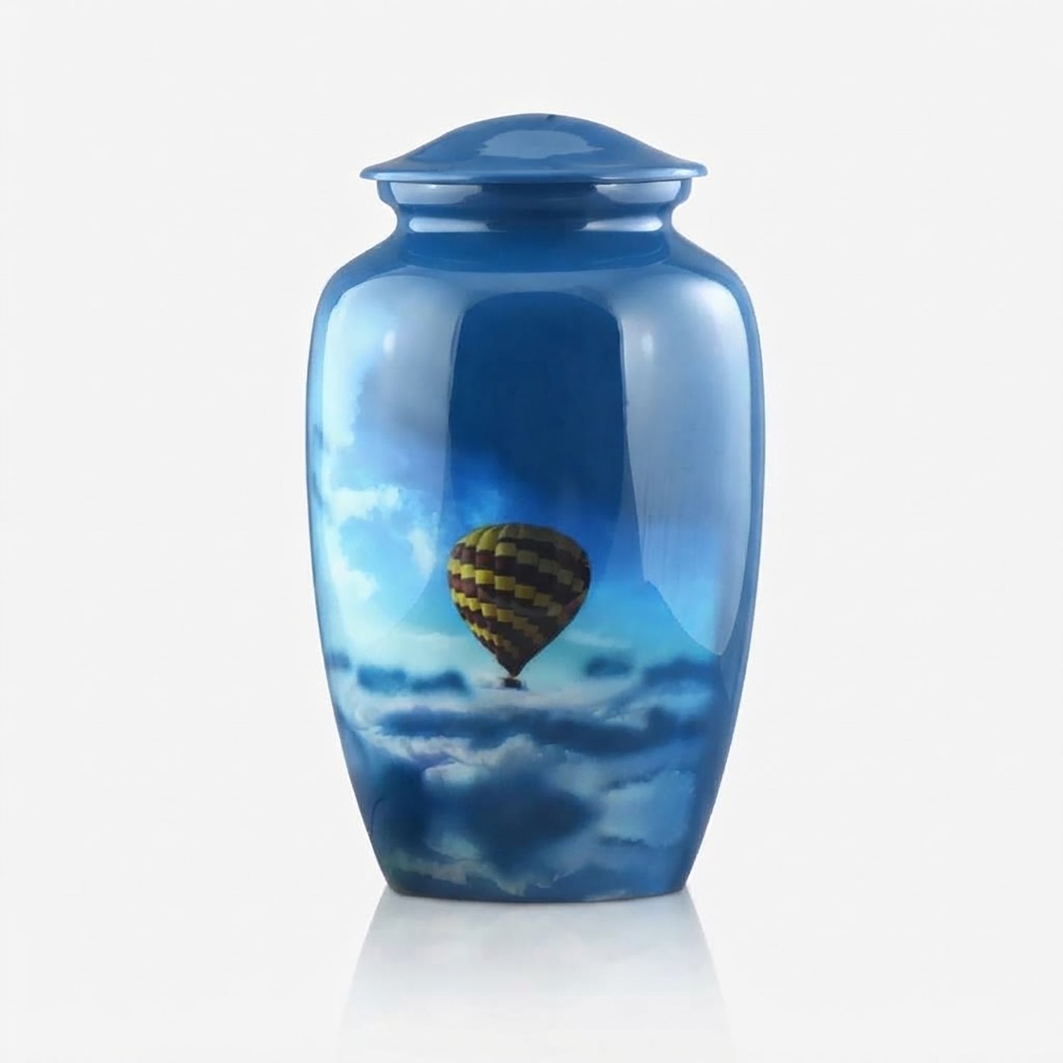 Akerz Urn luchtballon - 3.5 Liter - Crematie Urn - Voor Huisdieren of Menselijk As - Crematie As - Urn - Begrafenis