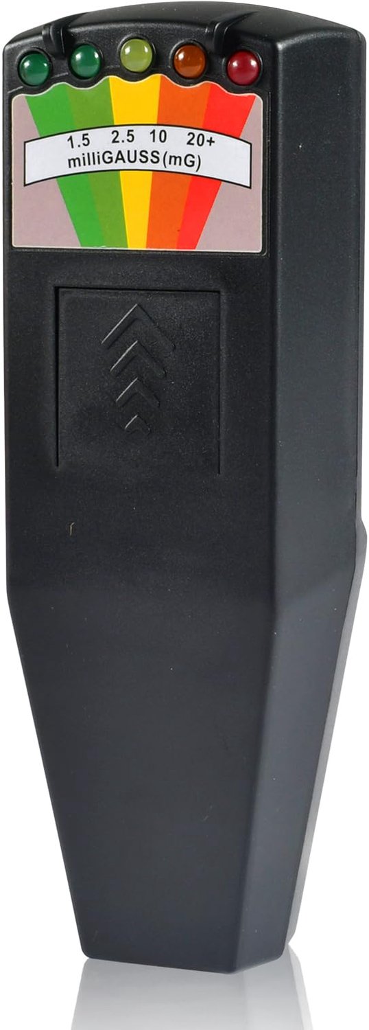 SnelShoppen - K2 EMF Meter Draagbare Stralingsdetector, 5 LED's, Elektromagnetische Veldmeter 50Hz - 20,000Hz, Ideaal voor Thuisgebruik en Professione