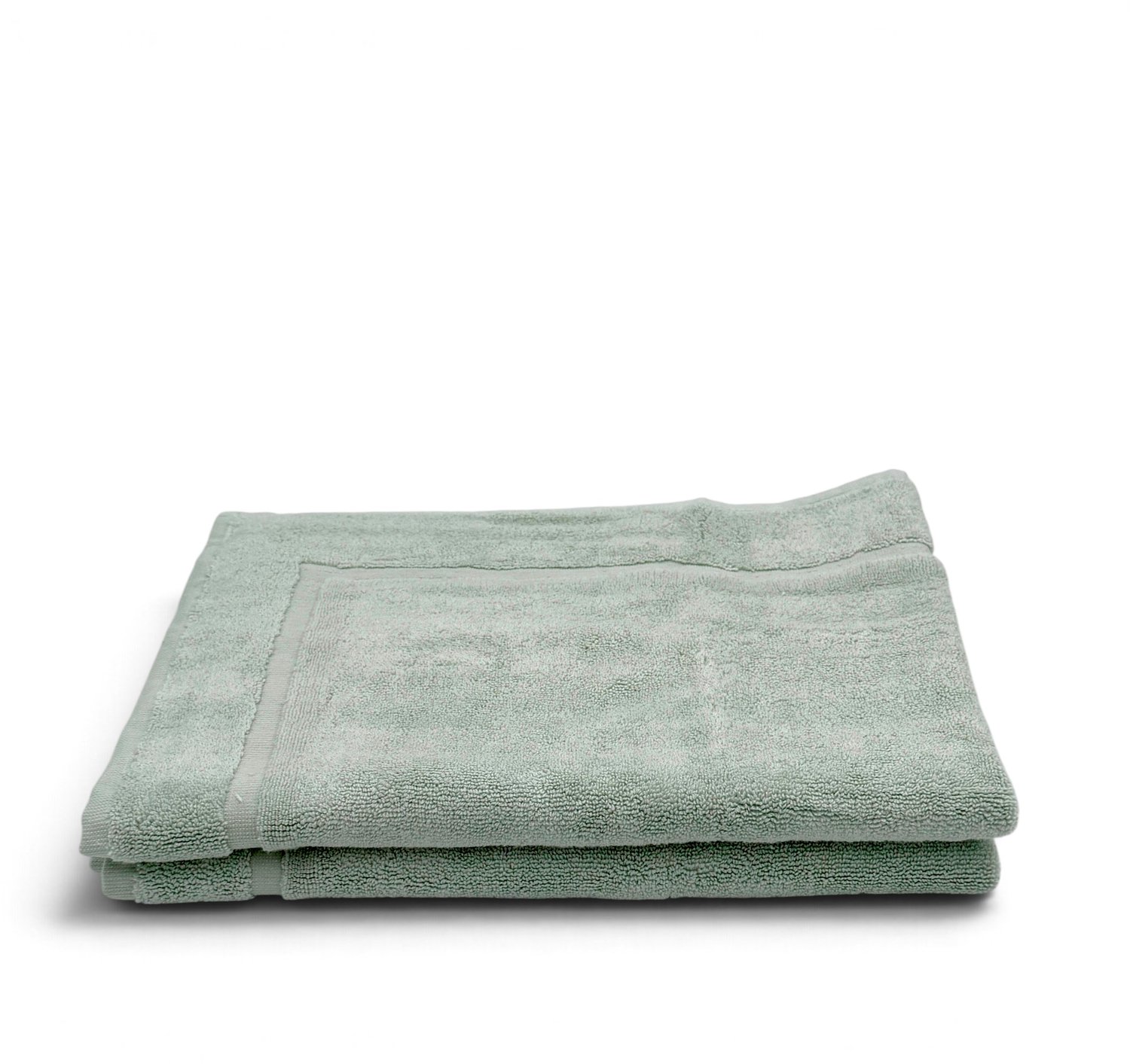 The Linen Room Badmat – 50 x 70 cm – Set van 2 – 100% Egyptisch Katoen – 800 gram/m2 – Extra Dik & Hoog Absorberend – Mintgroen