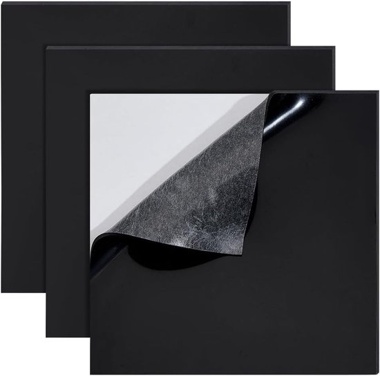 Set van 3 Zwarte Siliconen Rubber Matten 20 x 20 cm - Hoge Temperatuurweerstand voor DIY Projecten, Sealing Materialen en Isolatie Pads - 1mm Dikte — afbeelding 5