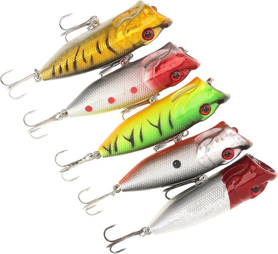 Topwater Crankbaits en Lifelike Swimbaits voor Zoet- en Zoutwater, Perfect voor Baars en Roofvisvangst — afbeelding 4