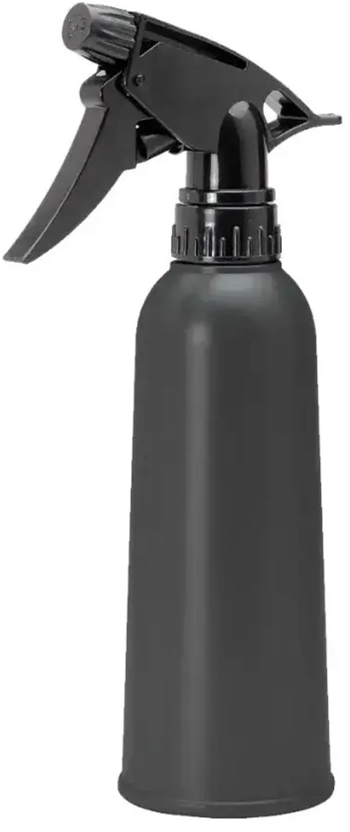 DKS Pro Basic Waterspuit Zwart 300ml - Professionele Kappers Sprayfles en Haarverstuiver met Verstelbare Sproeikop
