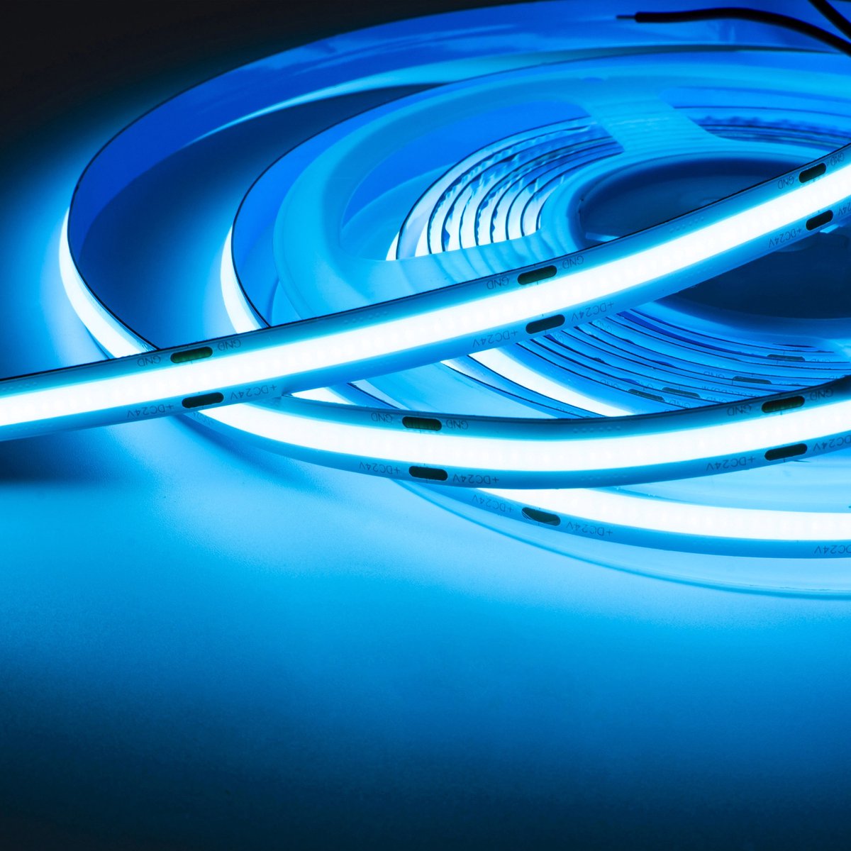 COB LED Strip - Blauw - 24V - 8W/m - 800lm/m - CRI>90 - IP20 - 5m