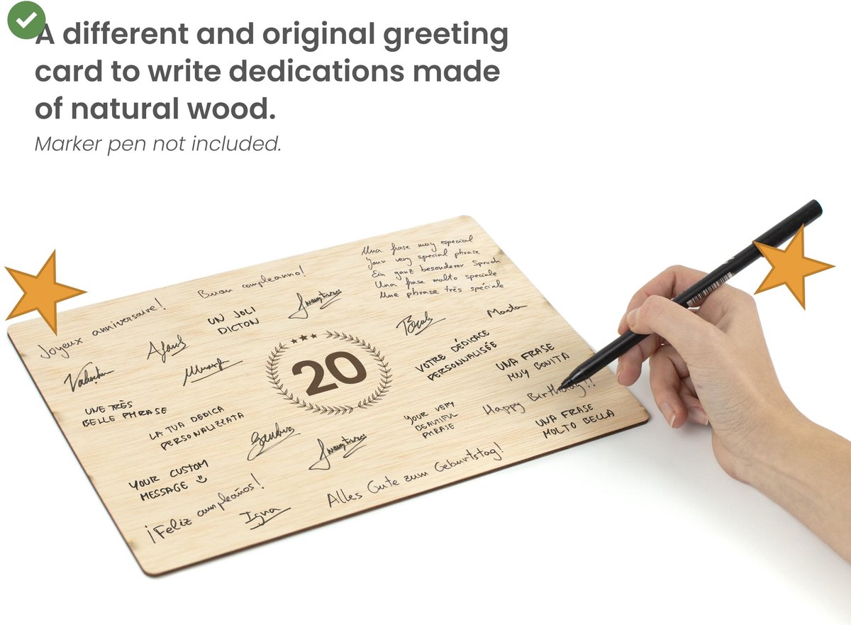 CONTRAXT Felicitatiekaart 20e Verjaardag of Jubileum - Origineel Cadeau & Wenskaart - ShopVlot