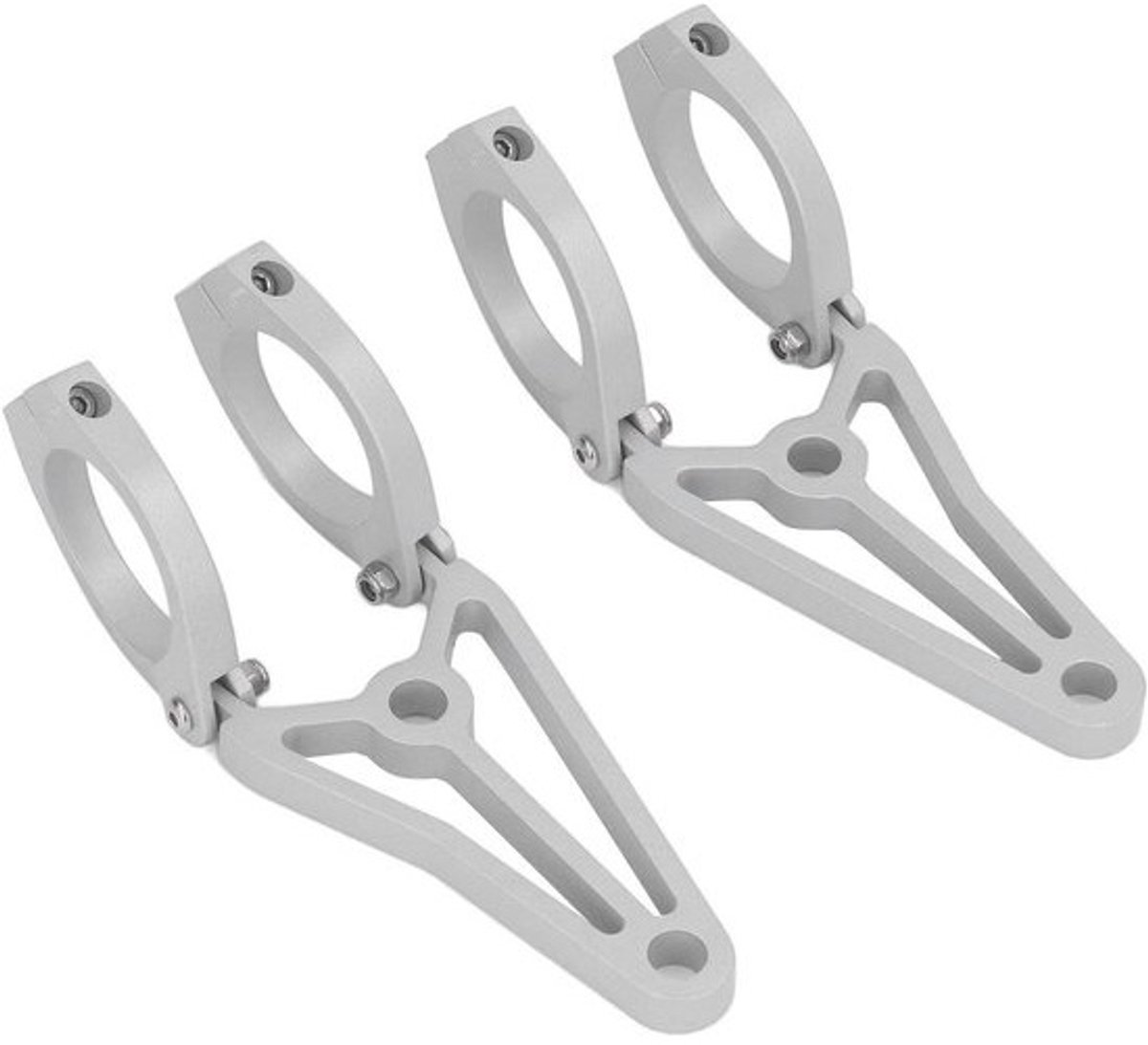 Motorfietskoplampbeugels voor vorkbuizen van 33–41 mm - Verlichtingssteunset voor motoraccessoires en vervangingen