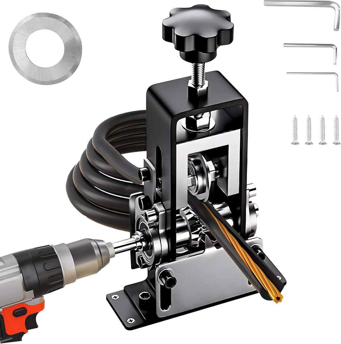 Electric Stripping Machine, Diameter 1-25 mm, with Removable Handle, Stripping Tool for Recycling Cable Waste - ShopVlot