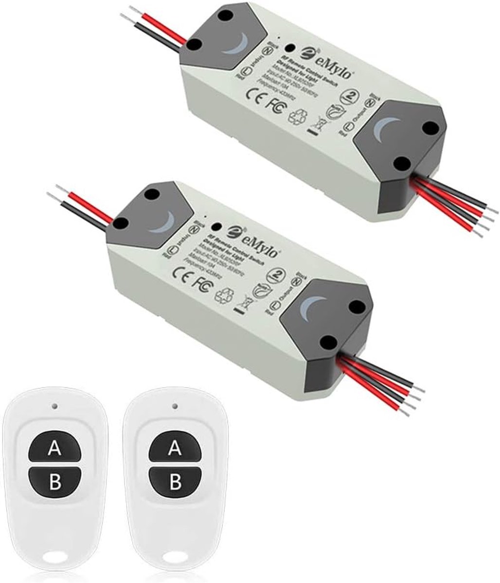 RF Switch 2ch 90V-250V 2 pack grey - ShopVlot