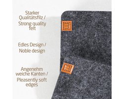 SnelShoppen - Miqio Design Vilt Coasters Rond of Vierkant, Duurzame Oekotex Onderzetters voor Glazen, 10 Stuks Voor Dranken, Kaarsen, Tafel Decoratie