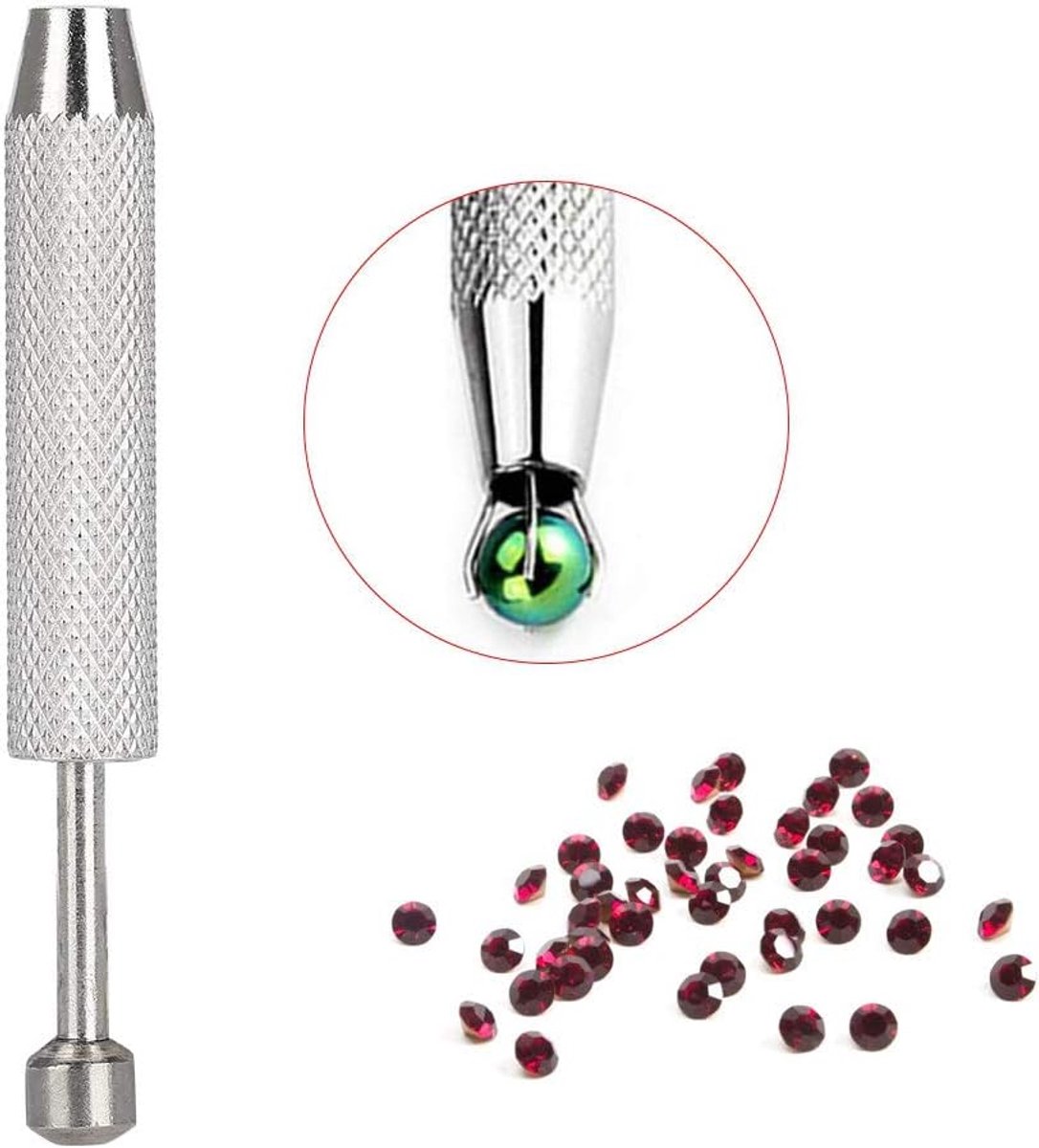 4 Prong Sieraden Pincet, Edelsteen Sieraden Tang, Piercing Ball Houder Grabber Pick-Up Houder Tool voor Piercing, Bal Pincet voor Lassen Solderen Sieraden Maken (3)