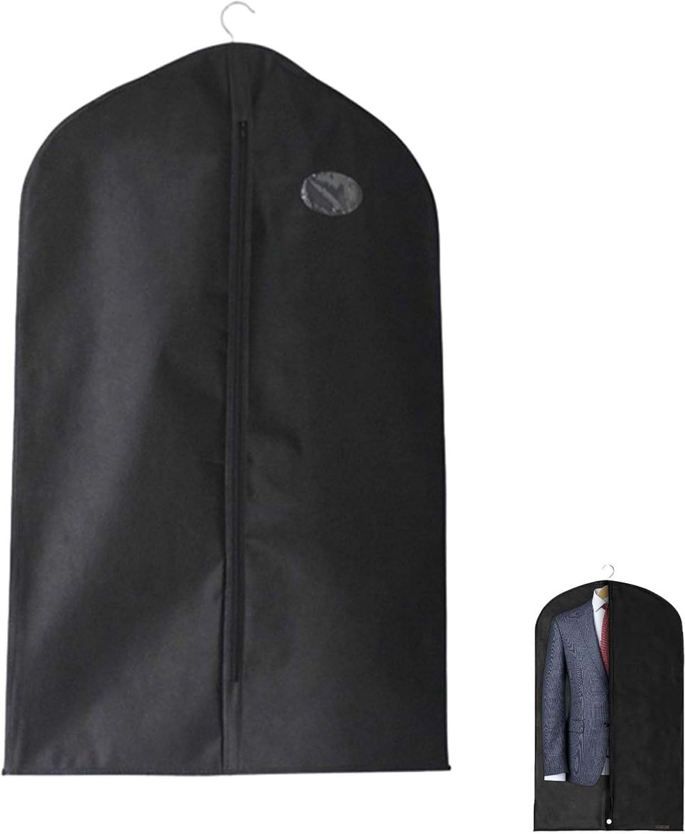 Kledingtas met doorzichtig venster, stofdicht, ademende kledinghoes, opvouwbare opbergtas voor garderobe en reizen