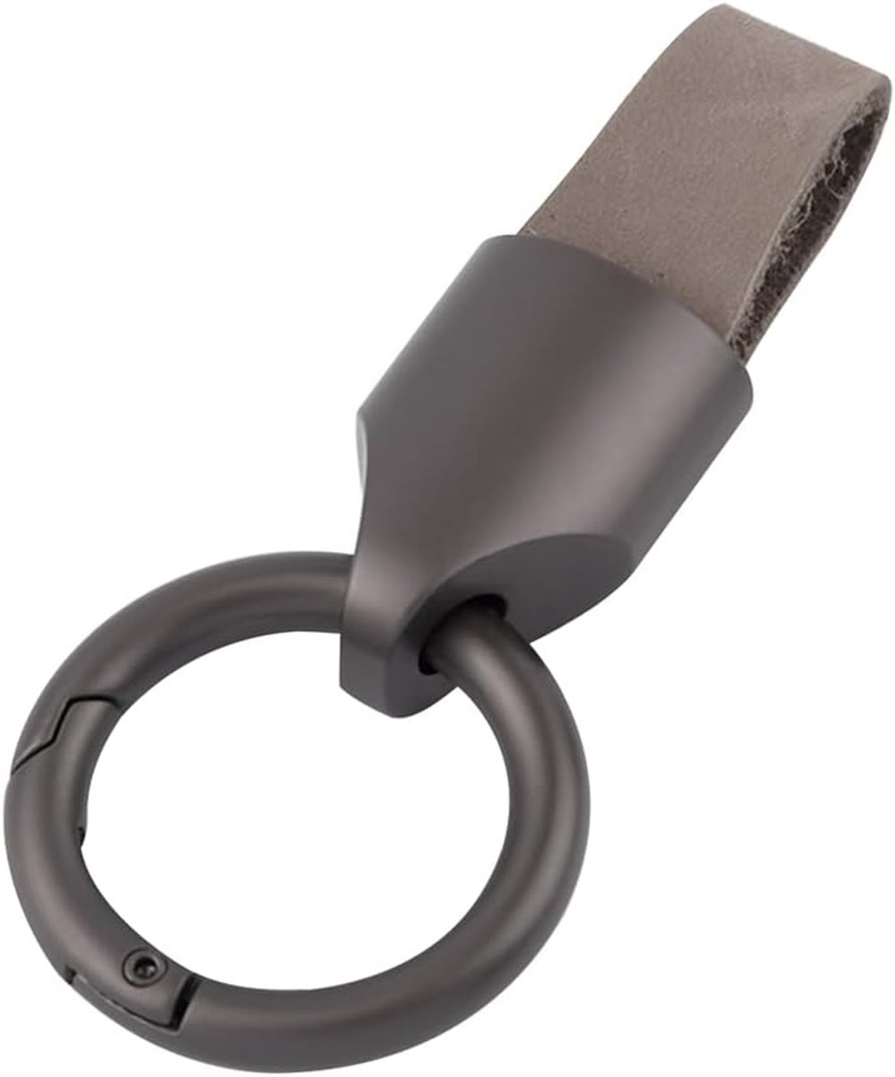 Automotive Retro Lederen Metalen Sleutelhanger, Zinklegering Rushed Koeienhuid Auto Sleutelhanger, Lederen Band Sleutelhanger Voor Mannen Vrouwen Auto Tas Rugzak Decoratie Kleine