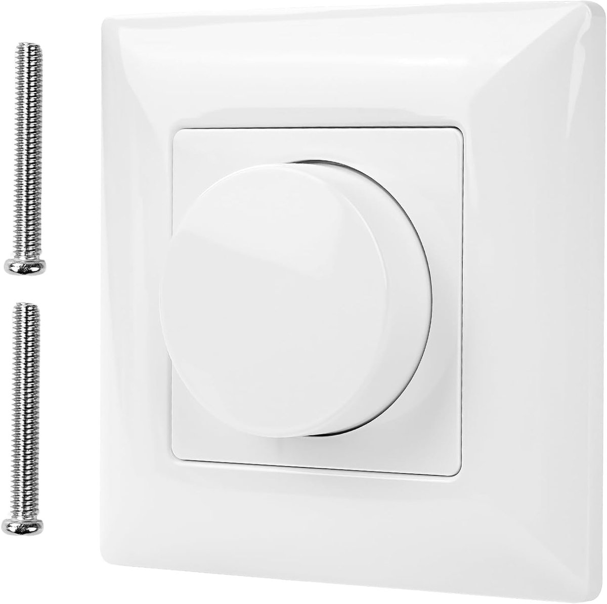 Dimmer 0-10 V Rotary Dimmer LED Dimmer Switch Connection to 0/1-10 V Dimmer for LED Dimmable Bulbs, Bulb and Halogen - ShopVlot