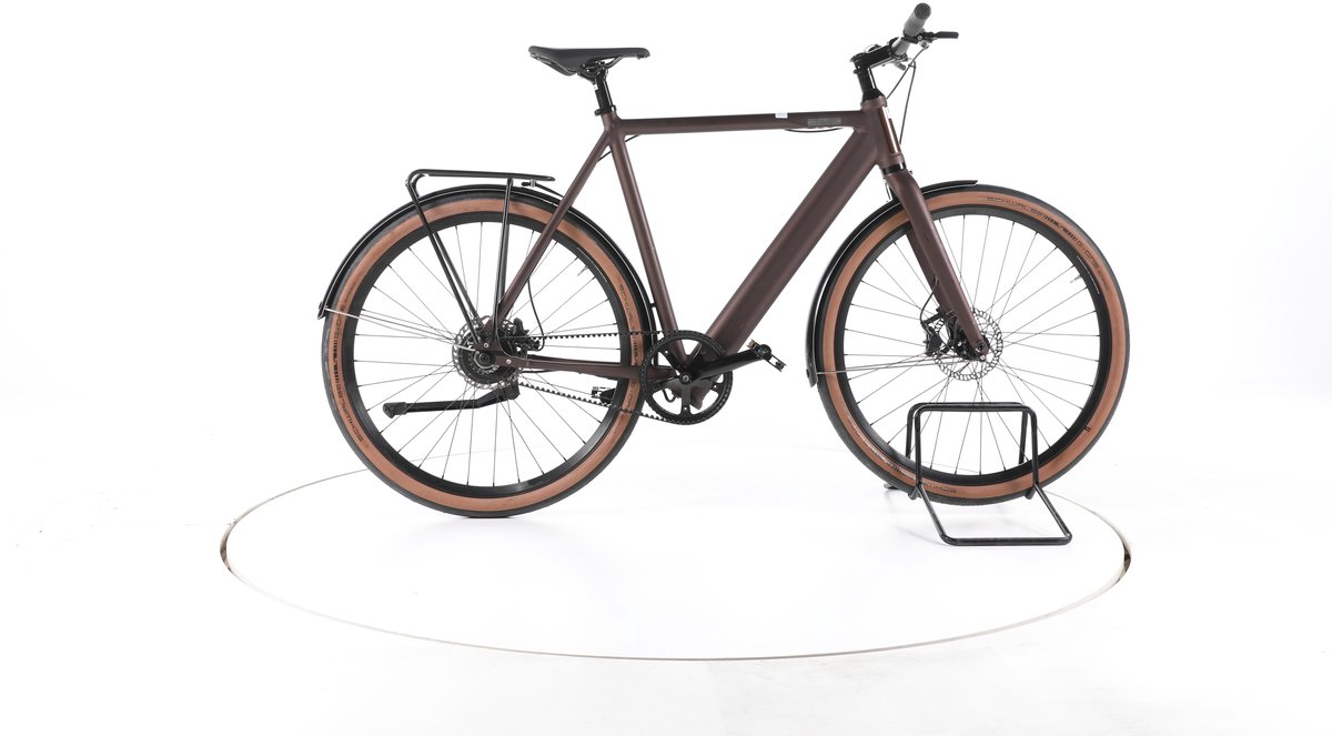 Coboc Brooklyn Fat Elektrische citybike Accu 360Wh 27,5" bruin Pro Refurbished