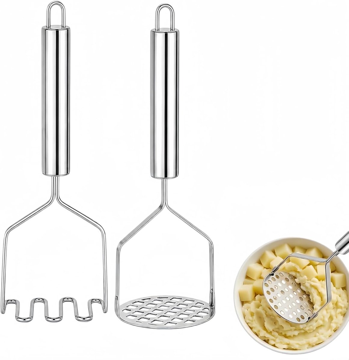 Aardappelstamper roestvrij staal