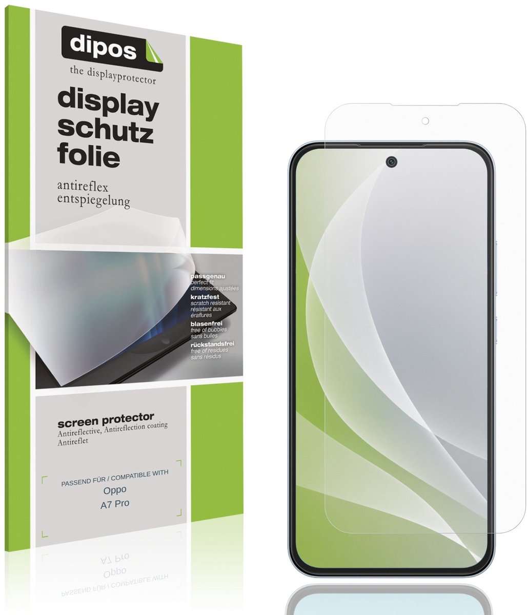 dipos – 4x Matte Beschermfolie geschikt voor Oppo A7 Pro | Krasbestendige & antireflecterende Screenprotector Ultra-Thin