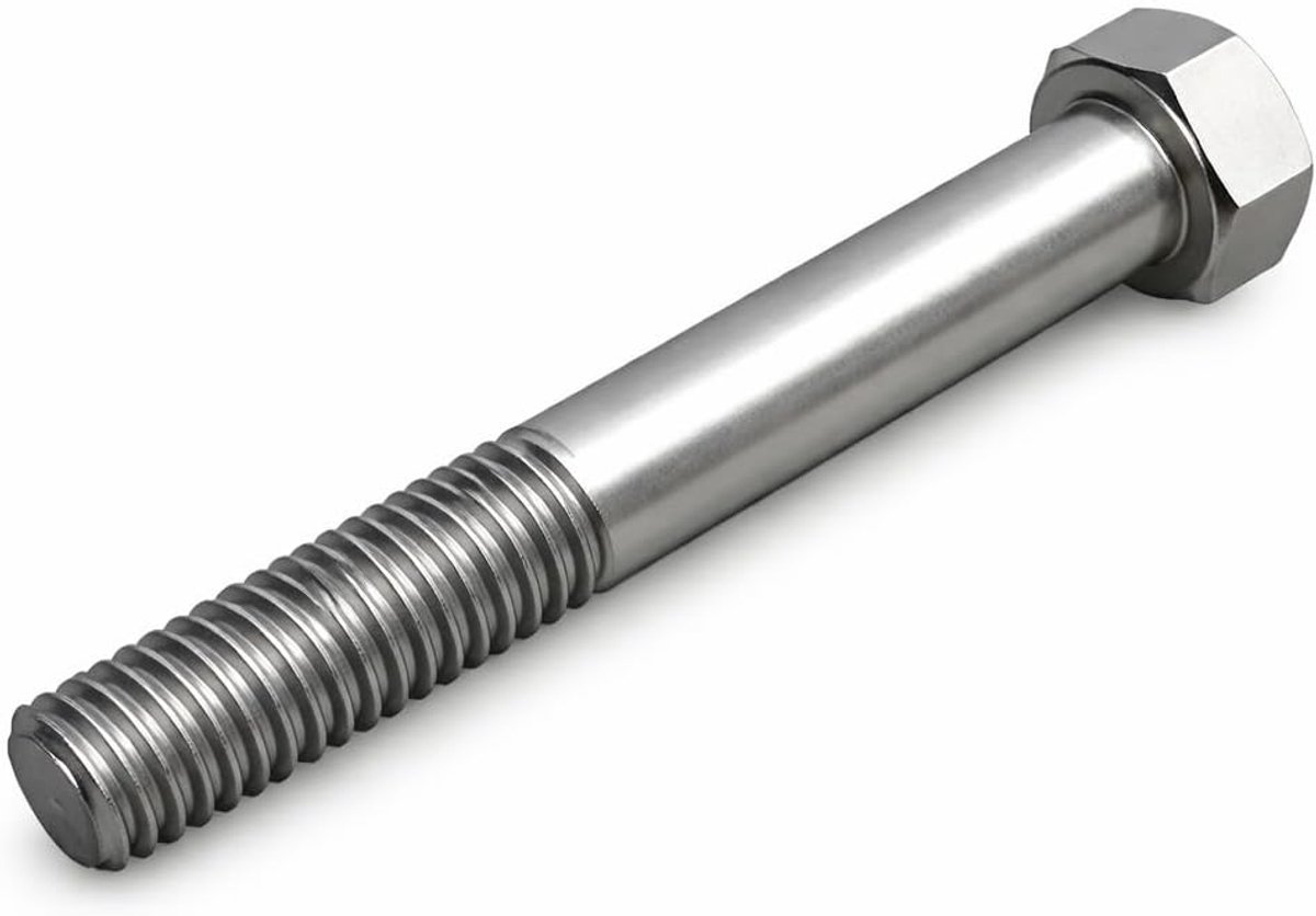 Zeskantbouten Klasse 8.8 Hoge Treksterkte Verzinkt Staal Gecertificeerde Norm DIN931 ISO 4014 M8X90 (5.3 mm x 90 mm)