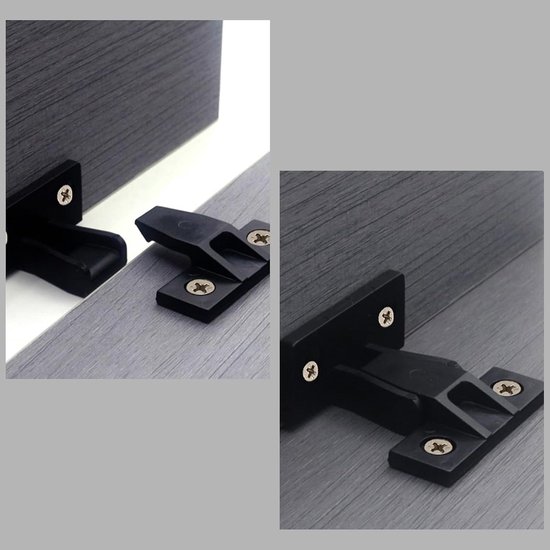 8 stuks kabinet clips, Keku Push in plint bevestigingsmiddelen fit, keuken kast plint clip, ABS Push-fit fittingen, verborgen kasten, meubelpaneel bevestigingen, voor kasten, bedden, tafels, cabine — afbeelding 5