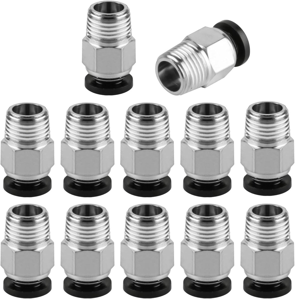 Tomoyuki 12pcs Pc4-M10 Pneumatic Pc4 M10 Pneumatic Connector - ShopVlot