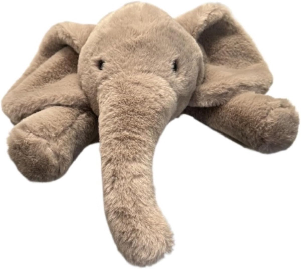 45 cm olifant pluche speelgoed, olifant Floppy Elephish ultra zachte teddybeer voor jongens meisjes kinderen peuters, grijs