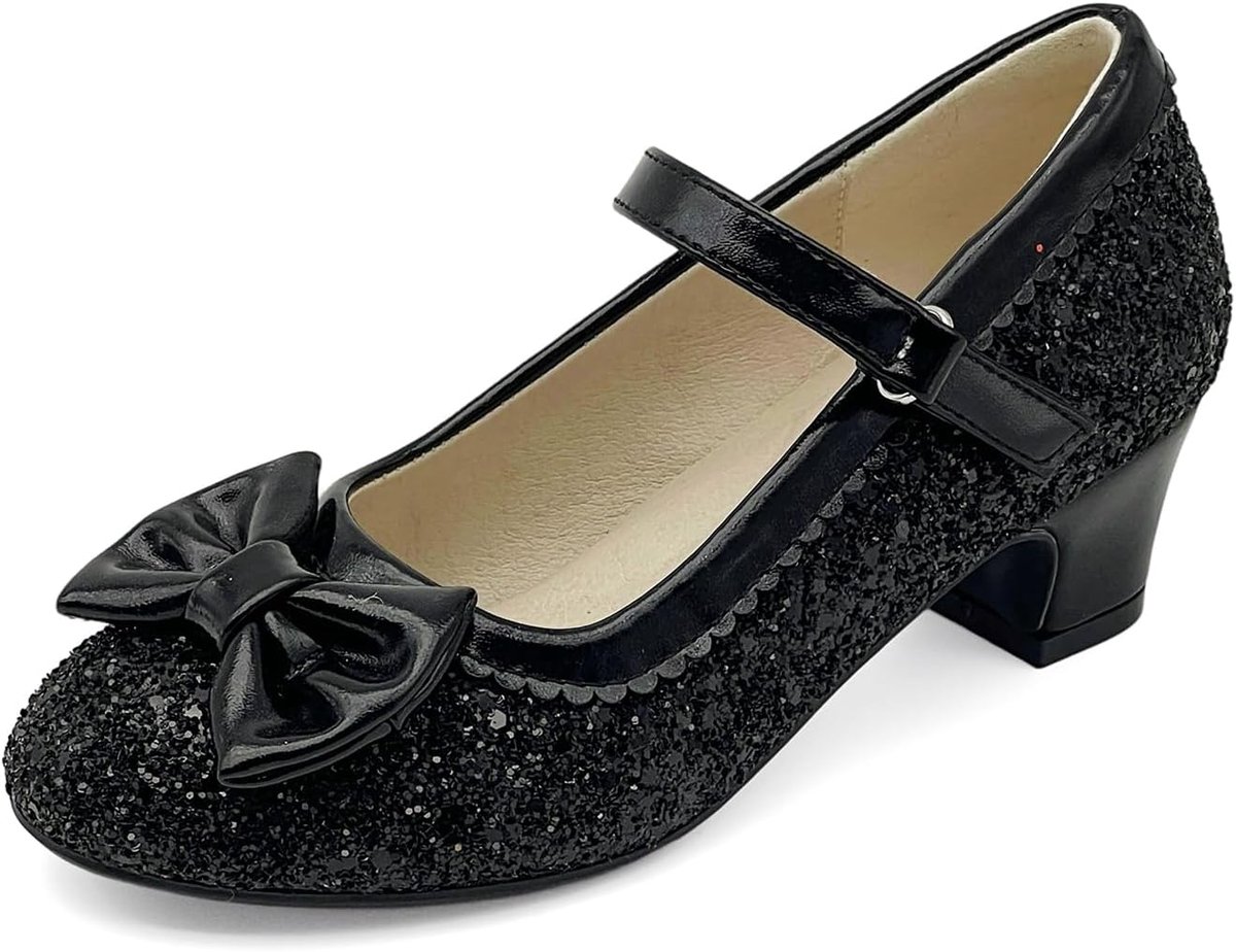 Schoenen voor meisjes, Mary Jane, ballerina's met hak, glitterschoenen, kinderschoenen, avondschoenen, party, cosplay, schoenen, verjaardag, bruiloft, schoolschoen