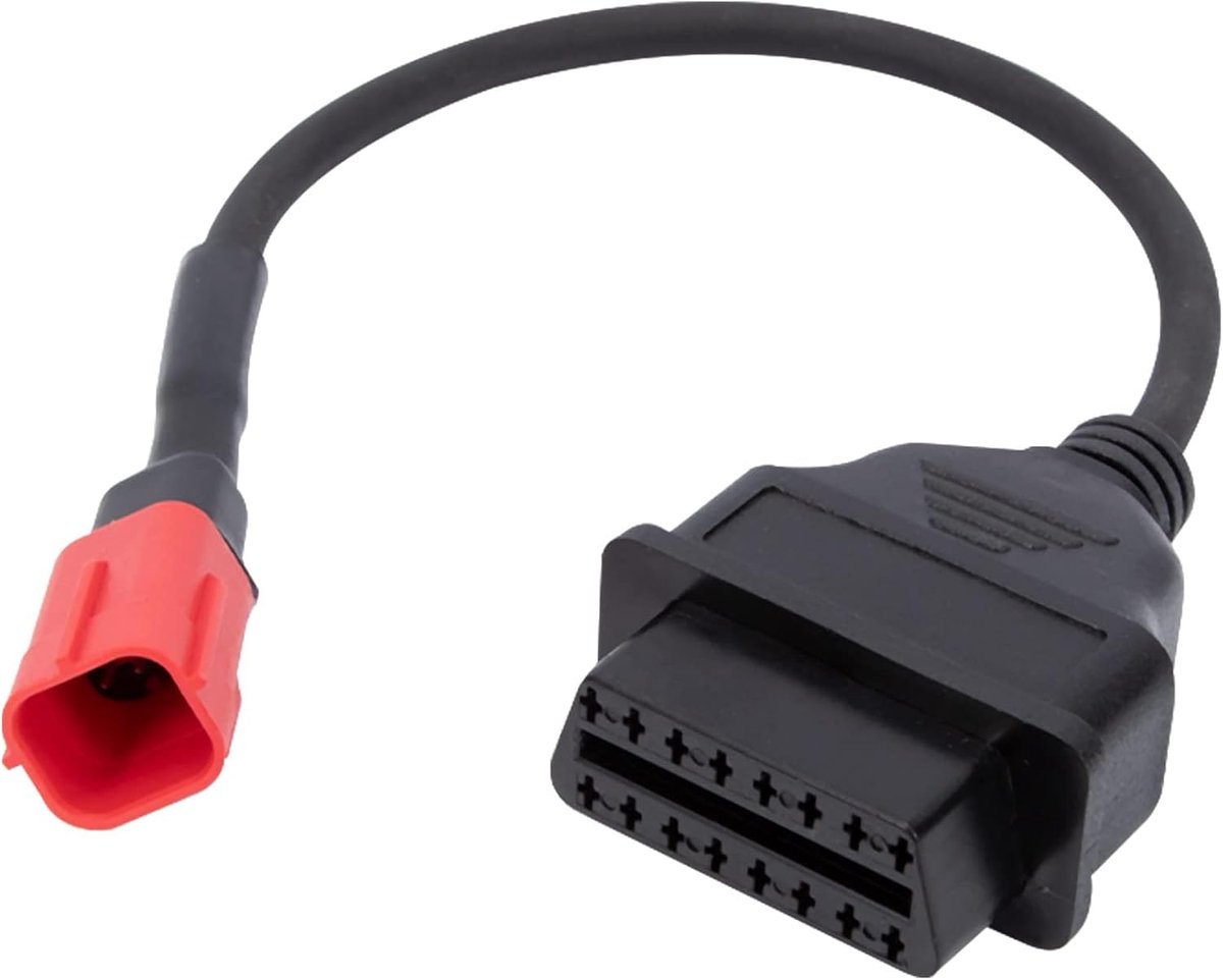 KASturbo OBD2 Diagnostics Cable 6 Pin 16 Pin Adapte Cable Fit for Honda Suzuki Motorcycle Fault Detection Connector - ShopVlot