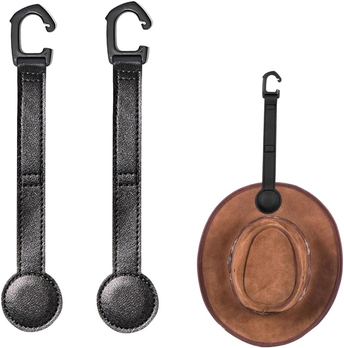 Hoedhouder met magnetische aantrekkingskracht - 2-pack - voor hoeden, sleutels en zonnebrillen - ShopVlot
