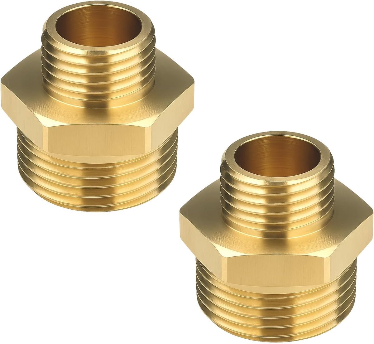 2pcs Double Reduction Male 1 Inch to 3/4 Inch Reducer Nipple For Water Pump Plumbing Heating Pipes Tank Irrigation - ShopVlot