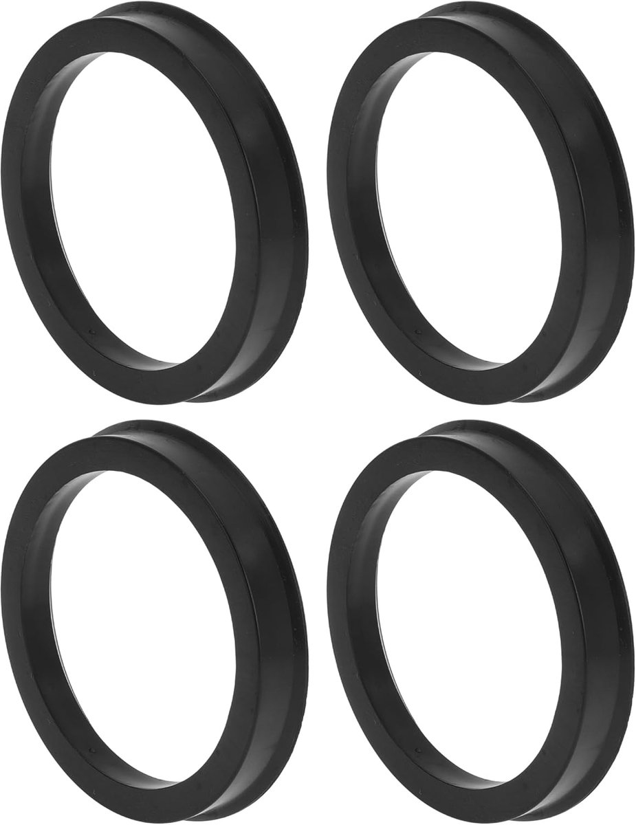 69.1mm tot 56.1mm Auto Wiel Hub Centric Ringen Zwart Polycarbonaat Wielen Middenas Schokabsorberende Hubrings 4 Stks - ShopVlot
